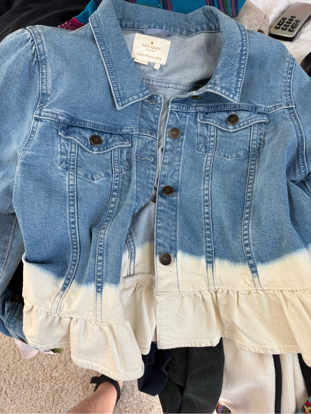 Kate Spade Broome Street Denim Jacket Size Large